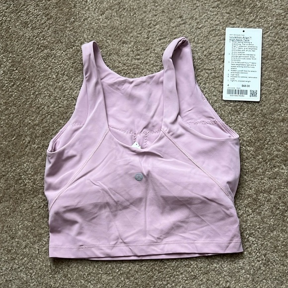 Lululemon Athletica Purple Pink Sleeveless Crop Tank Top - Picture 2 of 2